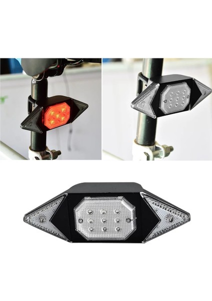 B Tarzı USB Şarj Edilebilir Bisiklet Dönüş Sinyali Işık Bisiklet Arka LED Lamba Uyarı Arka Lambası Kablosuz Denetleyici Bisiklet Sürme Ekipmanları (Yurt Dışından)