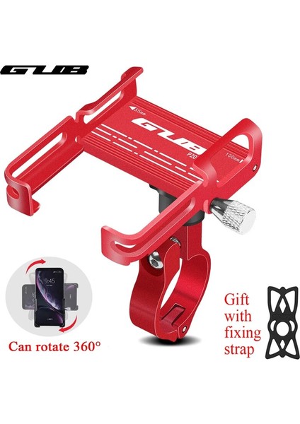 P20 Kırmızı Stil Gub Bisiklet Telefon Tutacağı 360 ° Dönebilen Alüminyum Bisiklet Telefon Tutacağı Inç Akıllı Telefon Için Ayarlanabilir Motosiklet Bisiklet Braketi (Yurt Dışından)