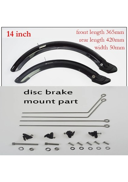14 Inç Disk Fren Stili Katlanır Bisiklet Çamurluk F Dahon V Fren Diski Fren Bisiklet Çamurluk Ön Arka Çamurluk Katlanır Bisiklet Kanadı (Yurt Dışından)