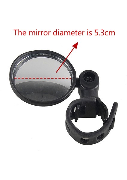 5.3cm Tarzı 1@# Bisiklet Dağ Bisikleti Silikon Alt Geniş Açı Dışbükey Ayna Bisiklet Dikiz Aynası Elektrikli Bisiklet Scooter Kullanılabilir (Yurt Dışından)