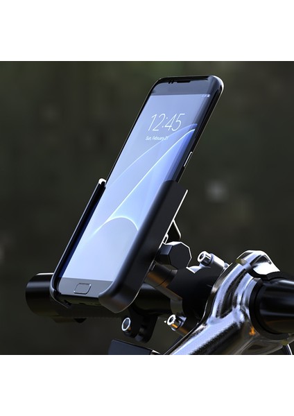 Siyah Stil Bisiklet Telefon Tutucu Alüminyum Alaşım Motosiklet Telefon Braketi Mtb Gidon Klip Bisiklet Bisiklet Aksesuarları Için Standı Evrensel (Yurt Dışından) fırsatları