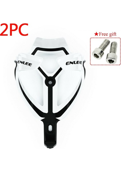 Beyaz 2pc Tarzı Enlee Dağ Bisikleti Su Şişesi Tutucu Mtb Bisiklet Karbon Şişe Kafesi Ultralight Yüksek Elastik Bisiklet Aksesuarları Parçaları (Yurt Dışından)