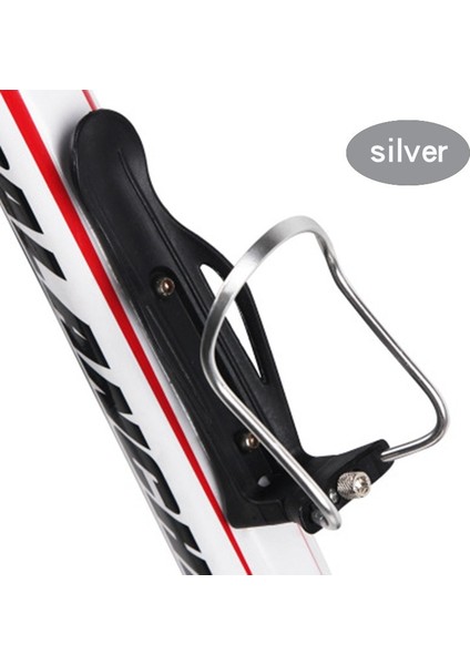 Gümüş Tarzı Bisiklet Şişe Kafesi Ayarlanabilir Alüminyum Alaşımlı Dağ Bisikleti Motosiklet Genel Aksesuarları Sürme Araçları Açık Taşınabilir Kararlı (Yurt Dışından)