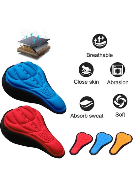 Turuncu Tarzı Yeni 3D Bisiklet Sele Koltuk Yenı Yumuşak Bisiklet Koltuk Örtüsü Rahat Köpük Koltuk Minderi Bisiklet Bisiklet Için Sele Bisiklet Aksesuarları (Yurt Dışından) indirimleri