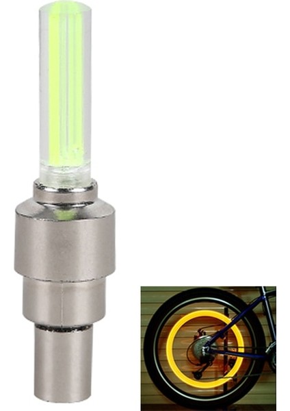 Sarı Stil Neon Bisiklet Konuştu Işık Mini Bisiklet Arka Lambası Motosiklet Tekerlek Konuştu LED Işık Lastik Valf Kapağı Lamba Bisiklet Işık Bisiklet Aksesuarları (Yurt Dışından)