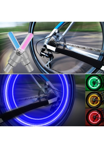 Sarı Stil Neon Bisiklet Konuştu Işık Mini Bisiklet Arka Lambası Motosiklet Tekerlek Konuştu LED Işık Lastik Valf Kapağı Lamba Bisiklet Işık Bisiklet Aksesuarları (Yurt Dışından) fiyatları