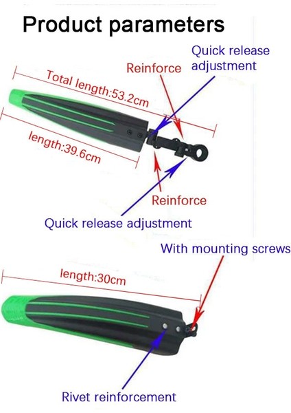 Siyah Kırmızı Stil Çift Bisiklet Çamurluklar Dağ Yol Bisikleti Renkli Reçine Çamurluk Ön Arka Mtb Çamurluk Kanatları Bisiklet Aksesuarı Için (Yurt Dışından) modelleri