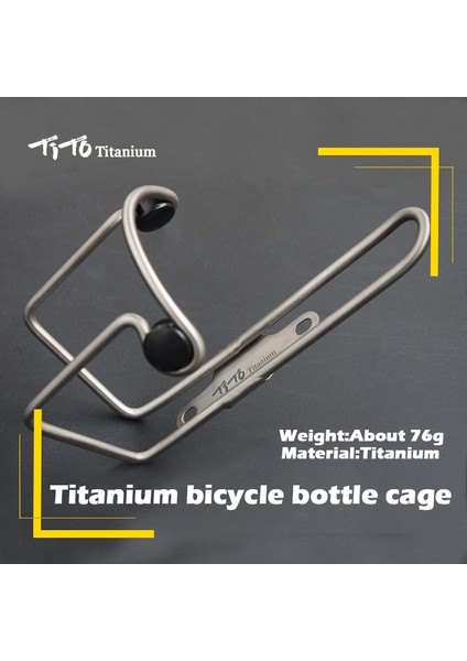 Mat 8.5cm X2 Stili Titotitanium Alaşım Mtb Yol Bisikleti Su Şişesi Tutucu Hafif Dağ Bisikleti Bardak Tutucu Şişe Kafesi 76G Bisiklet Aksesuarları (Yurt Dışından) modelleri