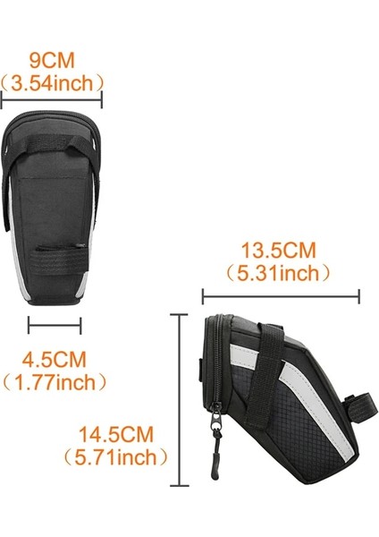 Mavi Stil Bisiklet Koltuğu Çantası Darbeye Dayanıklı Bisiklet Sele Çantası Yansıtıcı Arka Seatpost Için Mtb Bisiklet Çantası Aksesuarları Bisiklet Çantası (Yurt Dışından) fırsatları