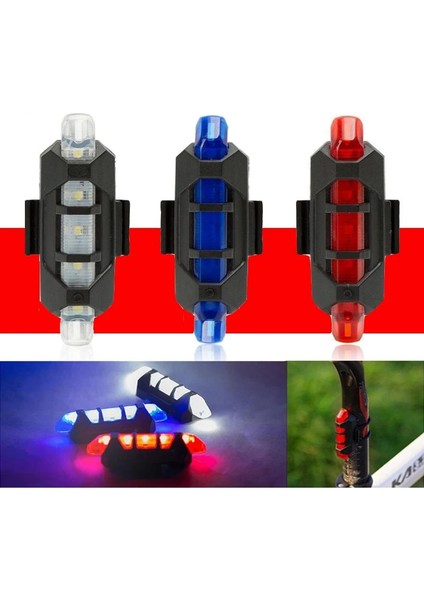 Siyah Stil USB Şarj Bisiklet Işık Ön Far Bisiklet Kuyruk Işık Seti Dağ Bisikletçiliği Su Geçirmez Lamba LED El Feneri Mtb Bisiklet Aksesuarı (Yurt Dışından)