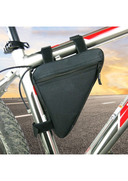 Mavi Stil Üçgen Bisiklet Bisiklet Çantaları Ön Tüp Çerçeve Çanta Dağ Yol Bisikleti Üçgen Kılıf Mtb Bisiklet Sürme Ekipmanları (Yurt Dışından) fırsatları