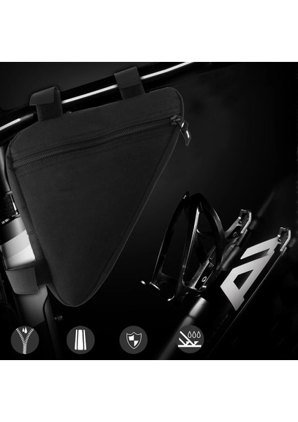 Mavi Stil Üçgen Bisiklet Bisiklet Çantaları Ön Tüp Çerçeve Çanta Dağ Yol Bisikleti Üçgen Kılıf Mtb Bisiklet Sürme Ekipmanları (Yurt Dışından) indirimleri