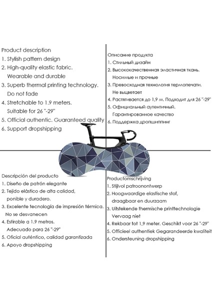 No.22 Tarzı Ilk Ipek Kumaş Moda Bisiklet Tozluk Yüksek Li Streç Kumaş Geometrik Serisi "yol Bisikleti Kapalı Tozluk (Yurt Dışından) indirimleri