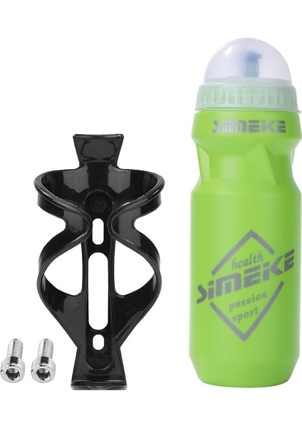 Raf Stili ile Yeşil 610ML Bisiklet Sıkma Su Şişesi Açık Mtb Bisiklet Su Isıtıcısı Su Şişesi Tutucu Kafes Vidaları Set Sızdırmaz Fincan Bisiklet Aksesuarları (Yurt Dışından)