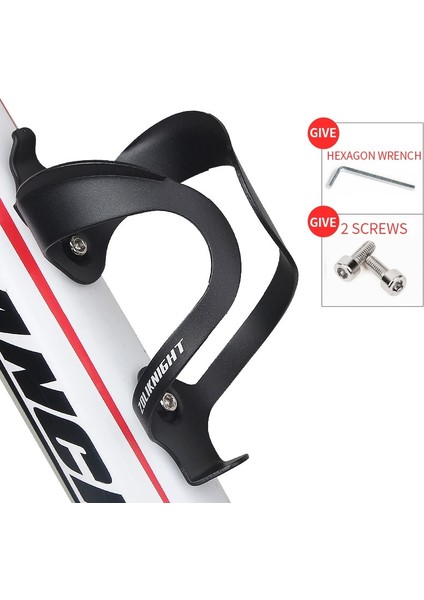 Siyah Stil Bisiklet Alüminyum Alaşımlı Su Şişesi Kafesi Ayarlanabilir Dağ Bisikleti Bisiklet Şişe Tutucu Ultralight Gidon Montajı (Yurt Dışından)