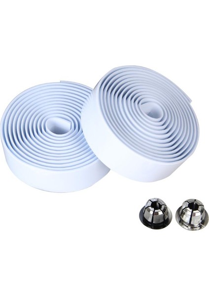 Beyaz Stil 2 Adet Bisiklet Gidon Yüksek Yoğunluklu Bant Direksiyon Kılıfı Yol Bisikleti Bisiklet Kolu Kaymaz Kemer Kauçuk Bisiklet Aksesuarları (Yurt Dışından)