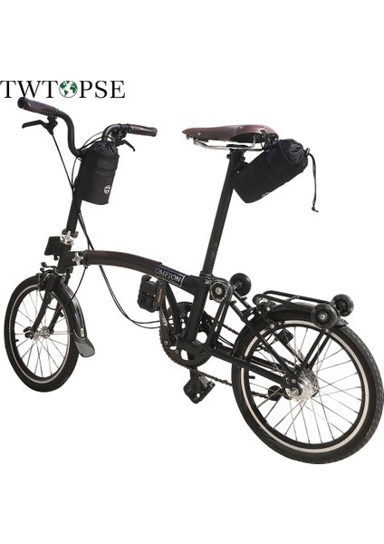 Yeşil Turuncu Çanta Stili Twtopse Ingiliz Bayrağı Katlanır Bisiklet Çantası Brompton 3sıxty Fnho Suya Dayanıklı 1050D Gidon Eyer Bisiklet Çantası Arka Çantalar (Yurt Dışından)