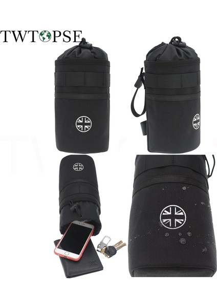 Yeşil Turuncu Çanta Stili Twtopse Ingiliz Bayrağı Katlanır Bisiklet Çantası Brompton 3sıxty Fnho Suya Dayanıklı 1050D Gidon Eyer Bisiklet Çantası Arka Çantalar (Yurt Dışından)