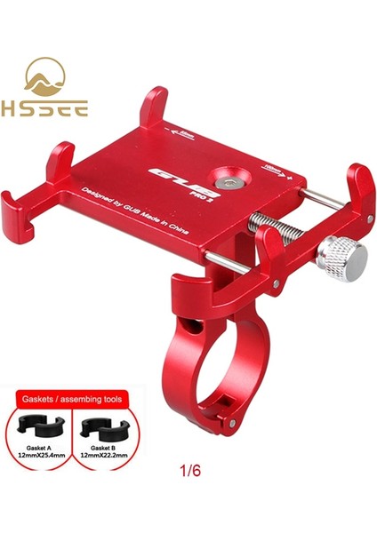 G81 Titanyum Stili Hssee Resmi Bisiklet Aksesuarları Mtb Yol Bisikleti Motosiklet Elektrikli Scooter Telefon Tutucu Için C Alüminyum Alaşımlı Telefon Tutucu (Yurt Dışından)