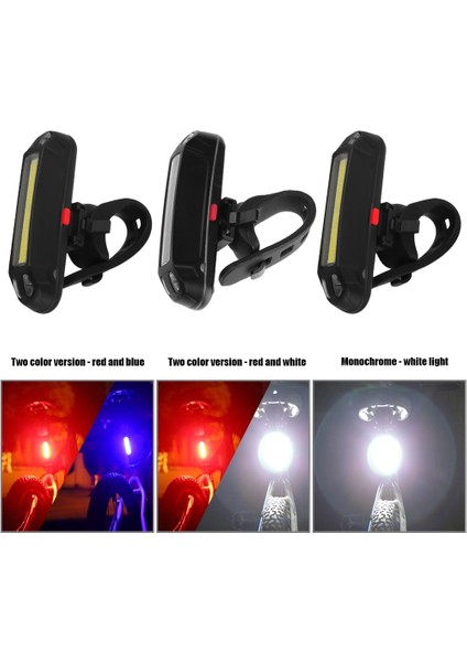 Beyaz Stil LED Dağ Bisikleti Arka Lambası USB Şarj Edilebilir Gece Sürme Arka Işıklar Strobe Bisiklet Işık Dağ Bisikleti Lambası Su Geçirmez (Yurt Dışından)