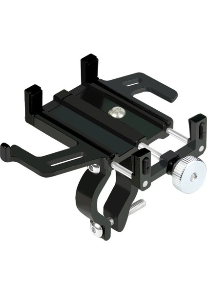 Siyah Stil Bisiklet Telefon Tutucu 4-Pençe Alüminyum Alaşım Bisiklet Motosiklet Gidon Akıllı Telefon Montaj Braketi Cep Telefonu Gps Için (Yurt Dışından)