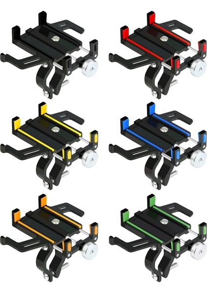 Siyah Stil Bisiklet Telefon Tutucu 4-Pençe Alüminyum Alaşım Bisiklet Motosiklet Gidon Akıllı Telefon Montaj Braketi Cep Telefonu Gps Için (Yurt Dışından) fiyatları