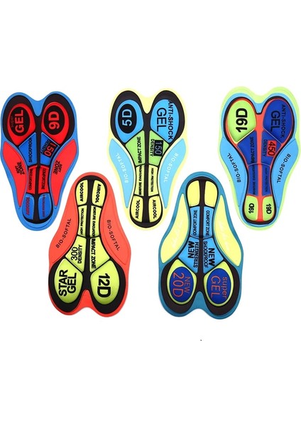30CM x 11CM Stili Erkekler Kadınlar Bisiklet Iç Çamaşırı Yastıklı Bisiklet Şortları Yastık 3D Jel Ped Nefes Yol Bisikleti Bisiklet Sürme Minderi (Yurt Dışından)