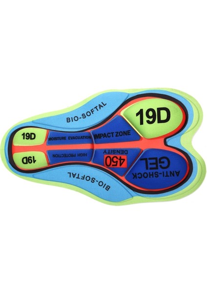 19D Tarzı Açık Hava Bisikleti Nefes Alabilir Pedler Bisiklet Binme Taban Minderi 5D,9D,12D,19D,20D 30CM x 11CM x 18.5cm Şort Minderi (Yurt Dışından)