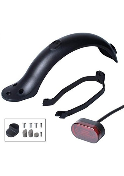 No.1 Tarzı Dayanıklı Scooter Çamurluk Xiaomi M365 M365 Pro Için Elektrikli Scooter Lastik Sıçrama Çamurluk Arka Arka Lambası Arka Koruma Kanatlı (Yurt Dışından)