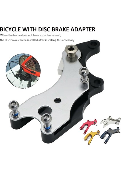 Liangduo Shop Kırmızı Stil Bisiklet Disk Çerçeve Montajı Mtb Yol Bisikleti Disk Fren Dönüşüm Koltuk Disk Fren Adaptörü Yüksek Li Bisiklet Aksesuarları (Yurt Dışından)