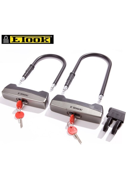 ET110-L Stili Etook Alaşımlı Çelik Bisiklet U Kilidi Güvenlik Hırsızlığa Karşı Ağır Hizmet Tipi Taşınabilir Sabitleme Mtb Yol Bisikleti Motosiklet Scooter Evrensel Kilit (Yurt Dışından) modelleri