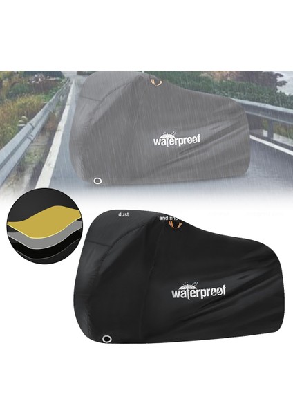 Siyah Stil Açık Bisiklet Örtüsü Mtb Yol Bisiklet Koruyucu Kapak Koruyucu Dişli Su Geçirmez Uv Koruması Kilit Delikli Bisiklet (Yurt Dışından) fiyatları