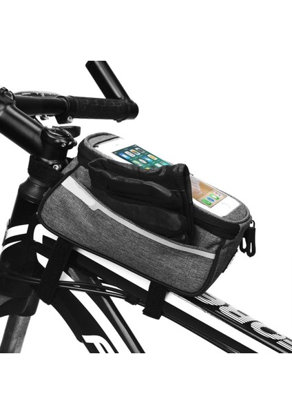 Siyah Stil Dağ Bisikleti Çantası Yağmur Geçirmez Su Geçirmez Ön Çanta Cep Telefonu Kılıfı Bisiklet Üstü Tüp Çanta Bisiklet Aksesuarları (Yurt Dışından) fiyatları