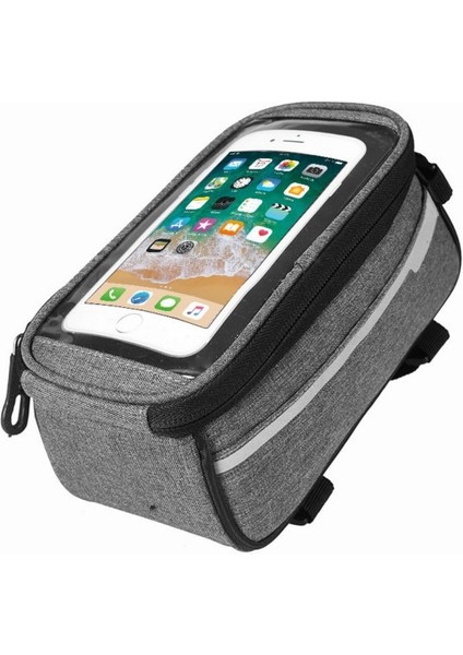 Siyah Stil Dağ Bisikleti Çantası Yağmur Geçirmez Su Geçirmez Ön Çanta Cep Telefonu Kılıfı Bisiklet Üstü Tüp Çanta Bisiklet Aksesuarları (Yurt Dışından) modelleri