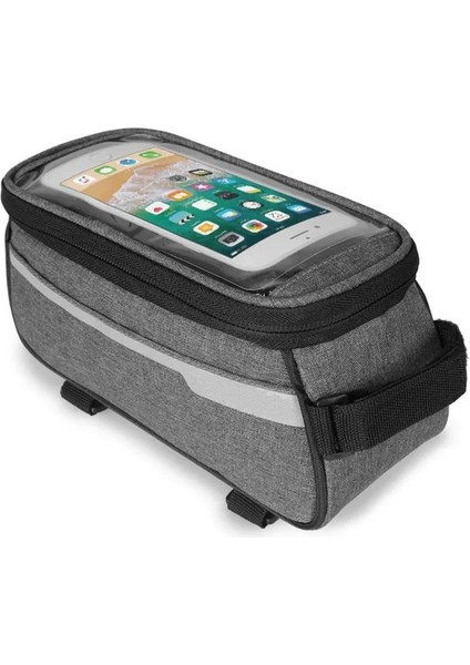 Siyah Stil Dağ Bisikleti Çantası Yağmur Geçirmez Su Geçirmez Ön Çanta Cep Telefonu Kılıfı Bisiklet Üstü Tüp Çanta Bisiklet Aksesuarları (Yurt Dışından) indirimleri