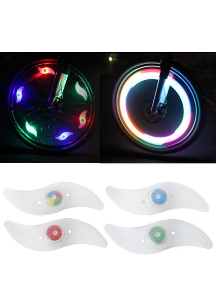Iki Işık Stili 3 Flaş Modu LED Bisiklet Reflektörleri Gökkuşağı Spoke Işık Tekerlek Nipeli Su Geçirmez Bisiklet Mtb Bisiklet Bisiklet Aksesuarları Yedek Parçaları (Yurt Dışından)