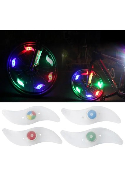 Iki Işık Stili 3 Flaş Modu LED Bisiklet Reflektörleri Gökkuşağı Spoke Işık Tekerlek Nipeli Su Geçirmez Bisiklet Mtb Bisiklet Bisiklet Aksesuarları Yedek Parçaları (Yurt Dışından)