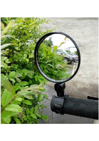 Oval Stil Bisiklet Ayarlanabilir Dikiz Aynası Gidon Aynası Dönebilen Geniş Açılı Yol Bisikleti Dikiz Aynası Sürme Aksesuarları (Yurt Dışından) fırsatları