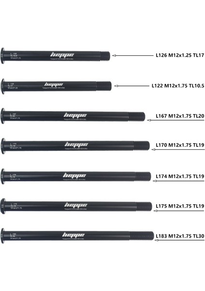 L122 M12X1.75 TL10.5 Stili Heppe Mtb Yol Bisikleti Thru Aks Arka Hub Thru Aks Ön Çatal Mil Skewerxxp1.0p1.5p1.75 (Yurt Dışından) indirimleri