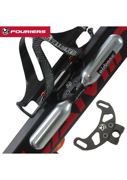 Siyah Stil Fouriers Co2 Kartuş Tutucu Braketi Tutun 2 x Yol Bisikleti Su Şişesi Için Kontrol Patlaması Co2 Kartuşları Kafes Dağı Bisiklet Parçası (Yurt Dışından) modelleri