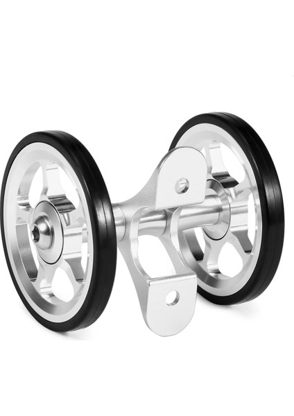 Gümüş Tarzı Alüminyum Alaşımlı Bisiklet Çift Silindirli Arka Tekerlekler Brompton Katlanır Bisiklet Için Değiştirme Arka Çamurluk Bisiklet Aksesuarları (Yurt Dışından) fırsatları