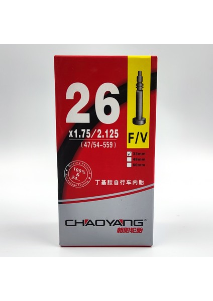 X1.75-2.125-FV-33MM Stili Dayanıklı Standart Iç Tüp Fransız Valf Bisiklet Lastiği Yol Bisikleti Döngüsü Butil Kauçuk Fv 80LLLL Lastik (Yurt Dışından)