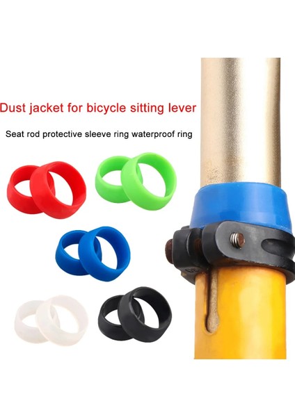 Beyaz Stil L Beden Dağ Bisikleti Koltuk Direği Lastik Halka Toz Kapağı Bisiklet Silikon Su Geçirmez Bisiklet Seatpost Kılıf Koruyucu Bisiklet Aksesuarları (Yurt Dışından) modelleri
