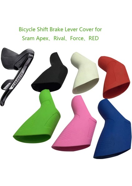 22 Hız Yeşil Stil Yol Bisikleti Vites Fren Kolu Kapağı Silikon Bisiklet Vites Kiti Sram Apex Rival Force Için Mekanik Davlumbazlar Kırmızı Bisiklet Aksesuarları (Yurt Dışından) modelleri