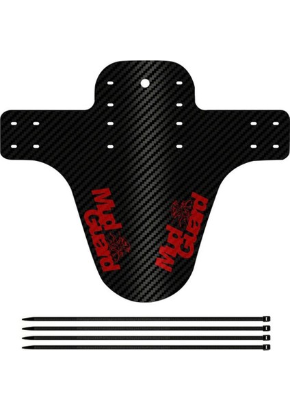 Kırmızı Stil Yüksek Li Bisiklet Çamurlukları Karbon Fiber Ön Arka Bisiklet Çamurluk Mtb Dağ Bisikleti Kanatları Çamurluk Bisiklet Aksesuarları (Yurt Dışından)