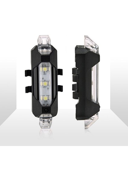 Siyah Stil Dağ Bisikleti Bisiklet Işığı Kuyruk Lambası Güvenlik Uyarı Işığı USB Şarj Edilebilir Bisiklet Işığı Su Geçirmez Arka Kuyruk Işığı Tslm1 (Yurt Dışından)