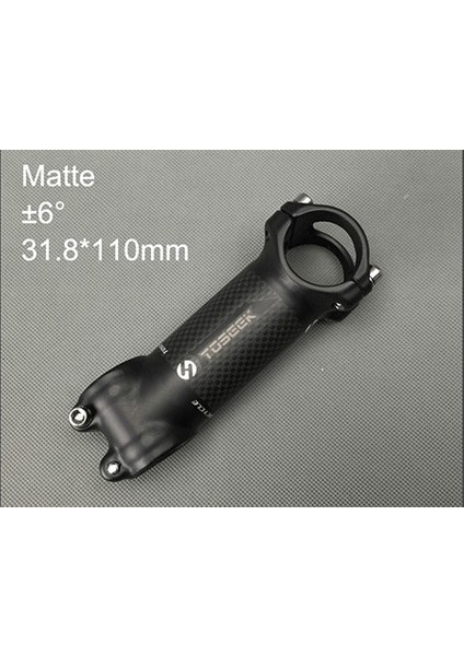 6 Derece 110MM Mat Stil Toseek Karbon + Alaşım 6 Derece Bisiklet Gövde Rafı Yol Mtb Bisiklet Gövdeleri Bisiklet Parçaları 31.8* (Yurt Dışından)