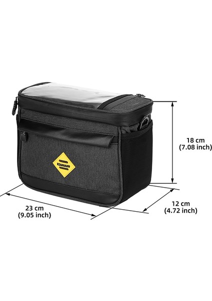 92013 Siyah Stil Bisiklet Çantası Su Geçirmez Bisiklet Üst Ön Tüp Çerçeve Çanta Mtb Yol Bisikleti Pannier Siyah Bisiklet Aksesuarları (Yurt Dışından) fırsatları