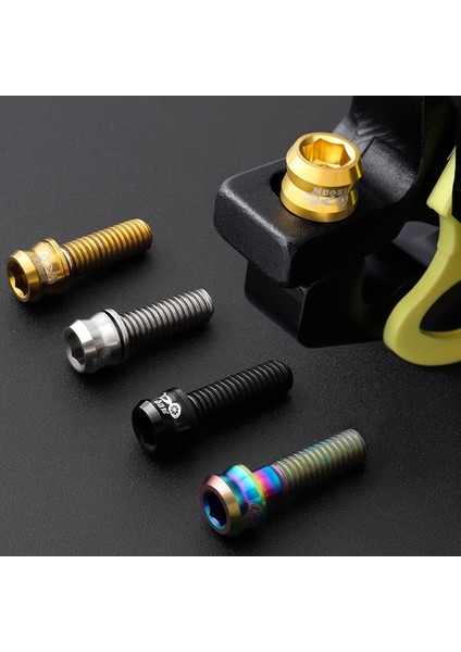 M6-19 Gümüş Stili Muqzı Bisiklet Disk Fren Vidaları M6 * mm Mtb Yol Bisikleti Gidon Kök Vida Titanyum Alaşımlı Mekanik Kaliper Sabitleme Cıvatası (Yurt Dışından) fiyatları