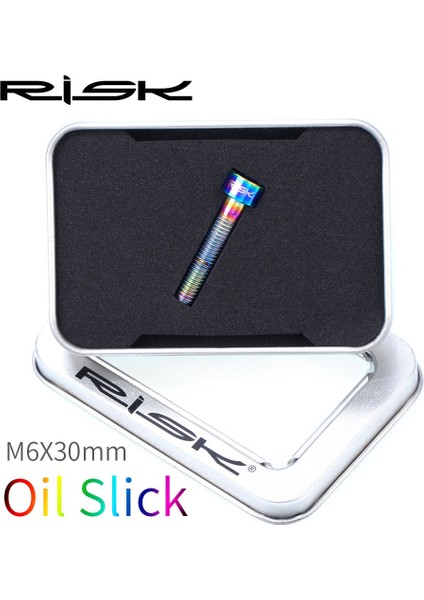M6X30MM Yağ Kaygan Stili Rısk Titanyum Cıvatalar M6 x Alyan Anahtarı Mtb Yol Bisikleti Konik Başlı Vida Bisiklet Kulaklık Kapağı Sabitleme Cıvataları Gökkuşağı Altın (Yurt Dışından)